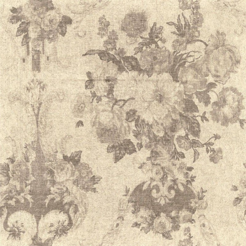 FLAX WALLPAPER | Antique Flower | FWP-AFW-03